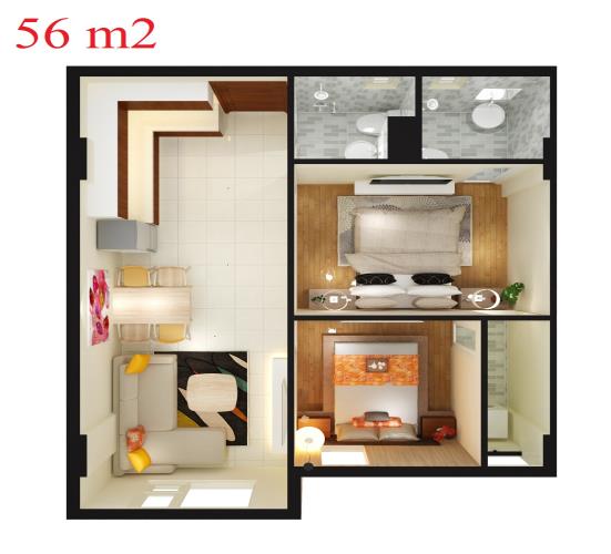 Chung Cư Ninh Thuận Tặng Đường 16/4 trả góp 1,4 triệu/ tháng