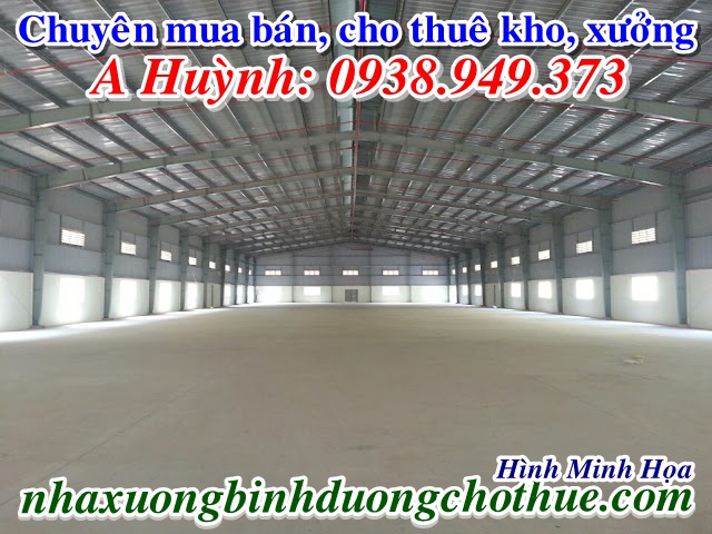 Cho thuê kho Bình Dương, Dĩ An, 4.000m2, LH 0938949373