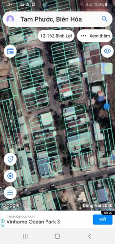 Bán 3 llô đất đẹp, p Tam Phước, Biên Hòa. 96 m2 shr thổ cư chỉ 1,5 tỷ - 1