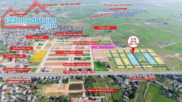 Siêu rẻ❗❗ Lô Biệt thự Đại đô thị TP Thanh Hoá 240m2 rộng 12m giá chỉ 1 tỷ 7xx