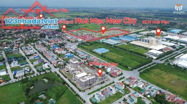 Quỹ hàng độc quyền dự án KĐT Hòa Mạc New City giá chỉ 19tr/m DT 100m2 sổ đỏ từng lô - 1