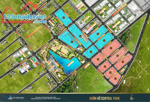 Bán Đất Nền Khu Đô Thị Buôn Hồ Central, Gần sân tennis, chung cư, shophouse, công viên,..