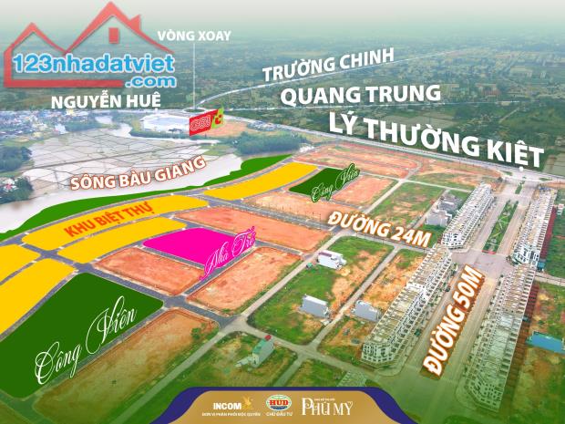 Chính chủ Cần bán gấp lô đất hướng nam khu đô thị phú mỹ, cam kết giá rẻ nhất thị trường - 1