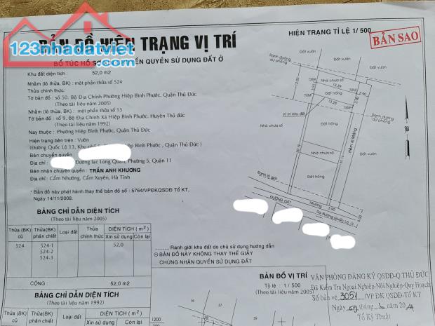 Kẹt tiền bán gấp hiệp bình phước thủ đức,đầu tư bao lời LH 0903.066.813 - 2