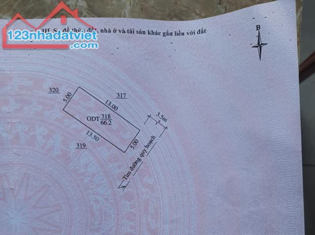 Cần bán lô đất MB Quang Trung Phường Đông Vệ, gần ngã tư Voi, khách sạn Mường Thanh 66.2m2 - 1