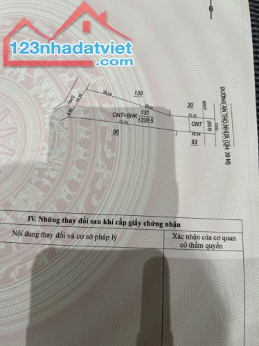 Cần bán lô đất 1299m2, nở hậu, có sẵn 100m2 thổ cư, đường nhựa QH 30m. - 1