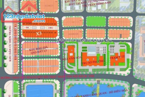 Đất đấu giá X7 Uy Nỗ Đông Anh - Khu 3Ha Vườn Đào kinh doanh