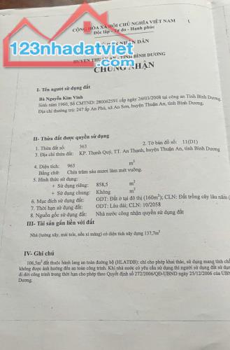 Lô Đất Mặt Tiền Hồ Văn Mên (HL9) Đường kết nối QL13 ra Cảng An Sơn, Thích hợp làm Gara - 4