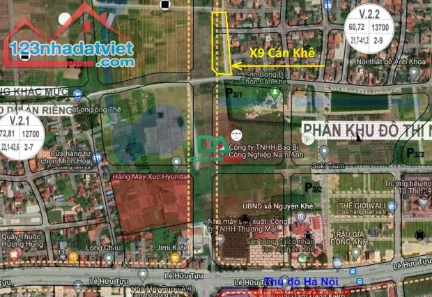 Bán đất đấu giá X9 Cán Khê Nguyên Khê Đông Anh mặt đường 40m - 2