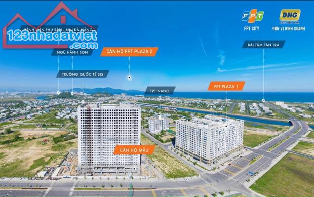 Giá chỉ 400 triệu(30%) vào ở ngay trung tâm FPT City, Căn Hộ FPT Plaza 2