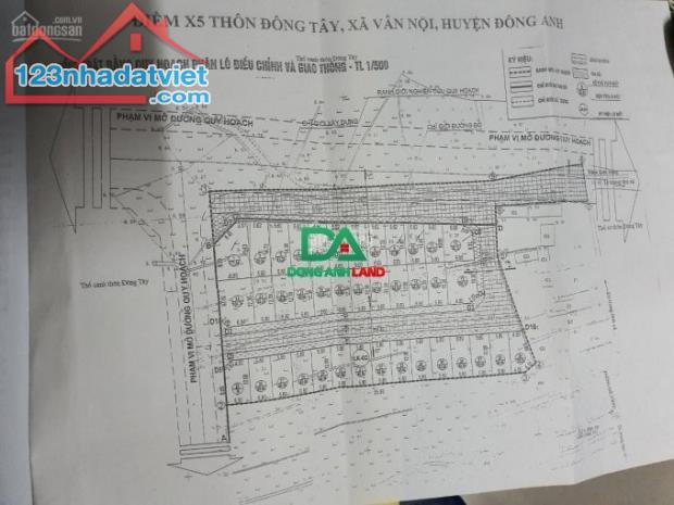 Bán đất đấu giá X5 Đông Tây xã Vân Nội Đông Anh - 2