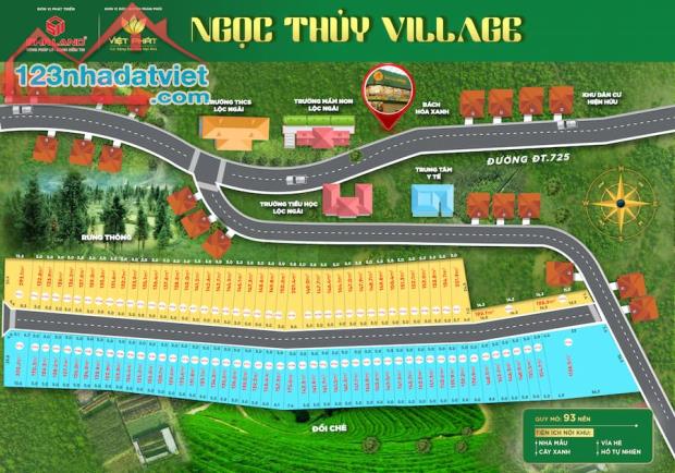 Mở bán đợt 1 Đất nền Ngọc Thủy Village Lộc Quảng - Xã Lộc Ngãi, Huyện Bảo lâm bảo lộc - 1
