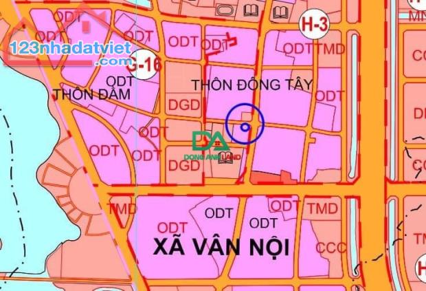 Bán đất 290m Thôn Đông Tây xã Vân Nội Đông Anh Hà Nội