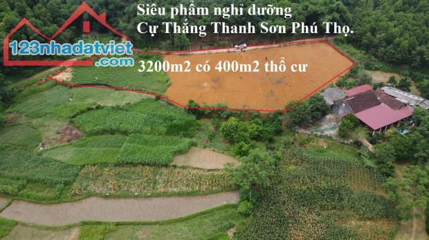 Siêu phẩm nghỉ dưỡng 3200m2 có 400m2 thổ cư xã Cự Thắng, Thanh Sơn, Phú Thọ - 2