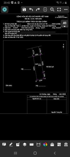 Bán đất ở trục thôn 1 Bắc Sơn An Dương ,55 m2, 1,1 tỷ. - 1