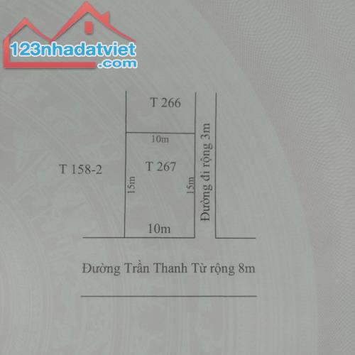 Bán đất 150m2, 2 mặt tiền đường Trần Thanh Từ, Gần KQH Quang Trung, Thủy Châu, Hương Thủy - 4