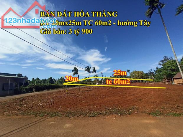 🎀Bán 20x25m đất ngay Hồ Chucap Hòa Thắng hẻm Nguyễn Thái Bình Buôn Ma Thuột 3tỷ900