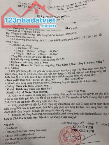 Bán đất mặt tiền Phan Văn Hớn - tặng giấy phép 1 hầm 4 tầng; khu vực có thể xây cao hơn - 3