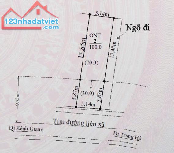 ✅ Bán đất mặt đường liên xã Hà Phú Trung Hà