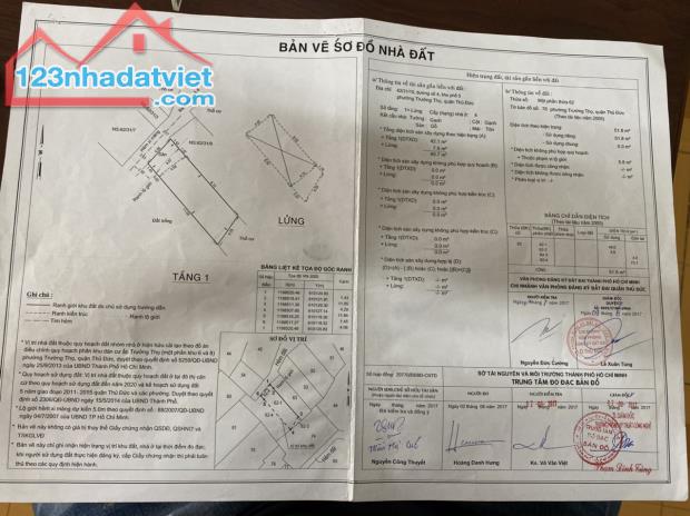 Bán nhà trệt lửng hẻm 62 đường 4 phường Trường Tho. Cách ngã 4 Bình Thái 200m - 1