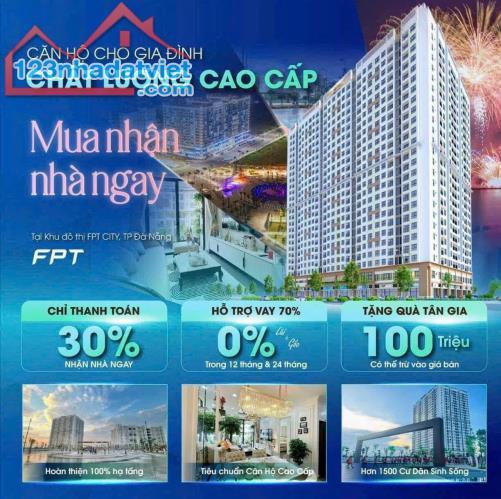 CĂN HỘ 𝐅𝐏𝐓 𝐏𝐋𝐀𝐙𝐀 𝟐 VÀO Ở NGAY CHỈ VỚI 𝟓𝟕𝐎 𝐓𝐑𝐈𝐄̣̂𝐔 - Tặng nội thất 100 tr