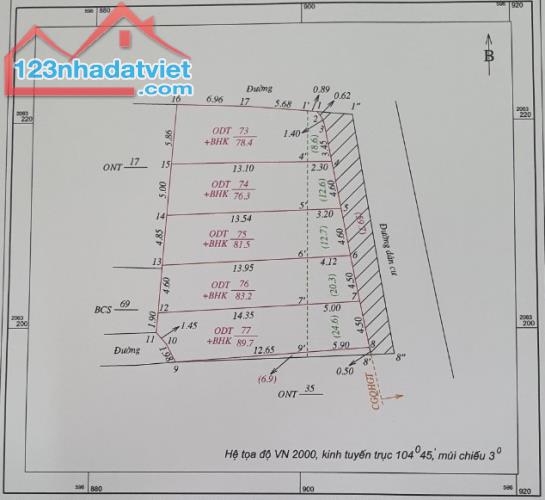 Bán nhanh lô đất đẹp ngõ đường Phạm Hồng Thái, Vinh Tân, 76,3m2, đường 8m, chính Đông - 1