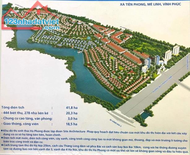Bán 300m đất tặng nhà KĐT Hà Phong,mt:20m,giá:36 triệu/m. - 2