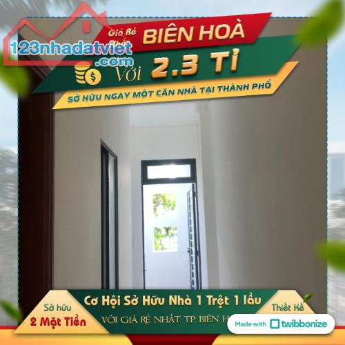 Duy nhất 1 căn Nhà Long Bình Tân gần Ngã 4 Vũng Tàu giá cực tốt - 1