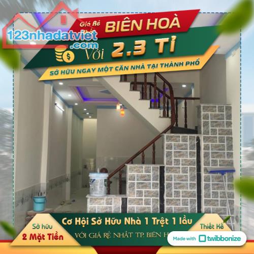 Duy nhất 1 căn Nhà Long Bình Tân gần Ngã 4 Vũng Tàu giá cực tốt - 2