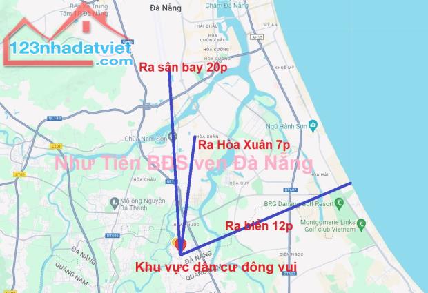 Bán lô đôi trục chính Hòa Phước, Hòa Vang, Đà Nẵng gần 300m2 có bán lẻ từng lô hơn 1 tỷ - 3