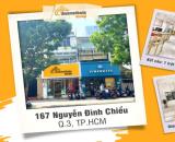 có sẵn mặt bằng cho thuê tại 167 Nguyễn Đình Chiểu, quận 3.