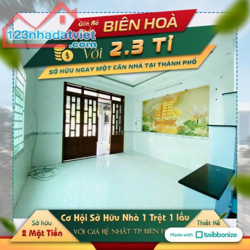 Sở hửu nhà TP Biên Hòa với 900 tr có 3 phòng ngủ