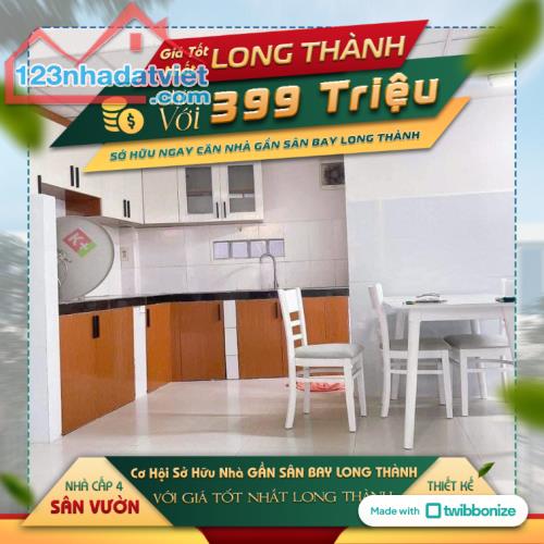 Chỉ cần 399 tr sở hữu nhà sổ riêng gần KCN Lộc An - Long ThànH