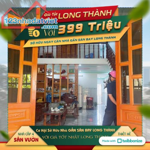 Chỉ cần 399 tr sở hữu nhà sổ riêng gần KCN Lộc An - Long ThànH - 2