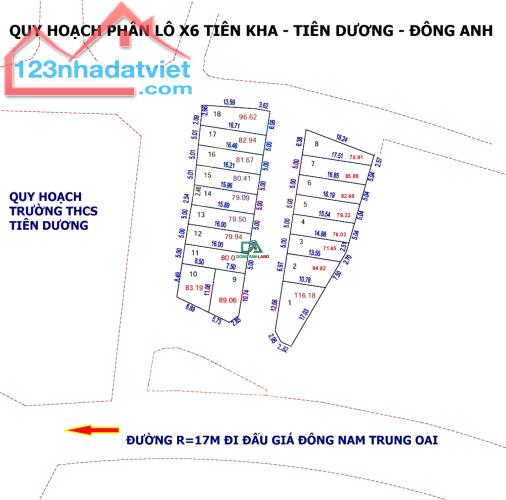 Bán đất đấu giá X6 thôn Tiên Kha xã Tiên Dương Đông Anh Hà Nội - 7