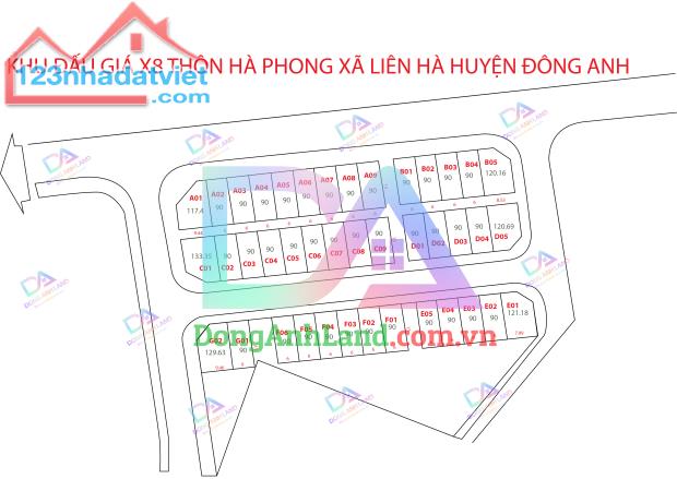 BÁN ĐẤT ĐẤU GIÁ X8 HÀ PHONG LIÊN HÀ ĐÔNG ANH BÌA LÀNG VIEW CÔNG VIÊN