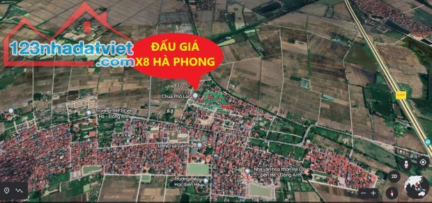 BÁN ĐẤT ĐẤU GIÁ X8 HÀ PHONG LIÊN HÀ ĐÔNG ANH BÌA LÀNG VIEW CÔNG VIÊN - 1