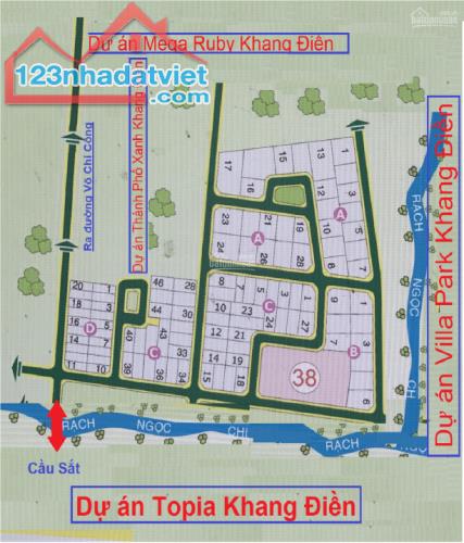 Bán đất nền Dòng sông xanh (khu phân lô Phạm Trọng Tuấn) sổ đỏ, DT 200m2,Bưng Ông Thoàn Q9