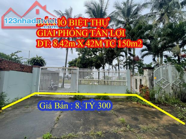 🎀Bán đất 8,4x42m Mặt tiền Giải Phóng P.Tân Lợi Buôn Ma Thuột Giá 8tỷ300 triệu 🍀