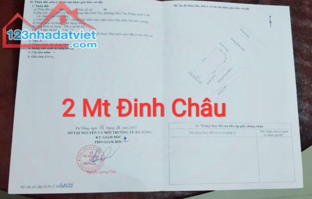 Đất 2 mặt tiền đường 10,5m Đinh Châu & Phong Bắc 2. Giá siêu rẻ, Vị trí rất đẹp.