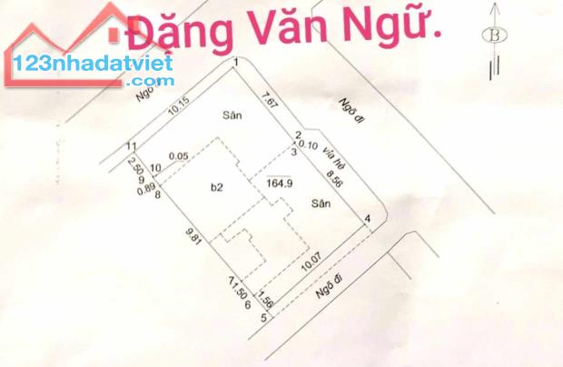 ⚜️ NHÀ PHỐ ĐẶNG VĂN NGỮ, ĐỐNG ĐA, LÔ GÓC 2 MẶT NGÕ Ô TÔ TRÁNH, 95M2 4T MT 9.5M, CHỈ 28 TỶ - 4