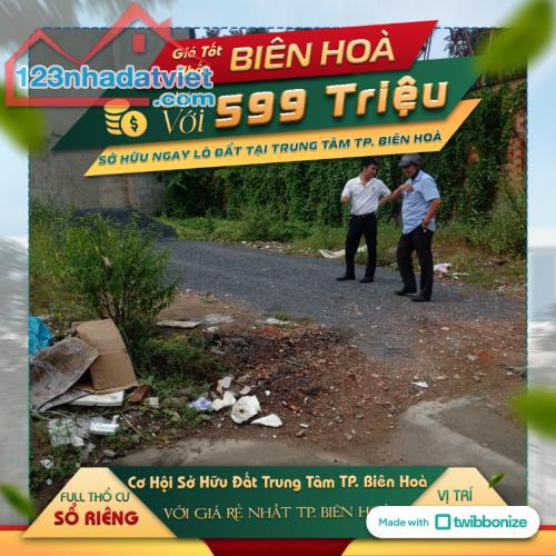 rả trước 599 triệu sở hữu đất sổ riêng gần trường THCS Thống Nhất Biên Hòa - 2