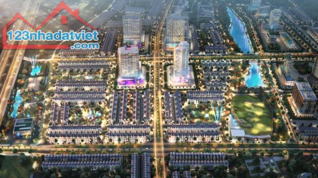 2 lô đất liền kề SIÊU ĐẸP dự án Kim Đô Poli City thị trấn Chờ - Nhìn trung tâm thương mại