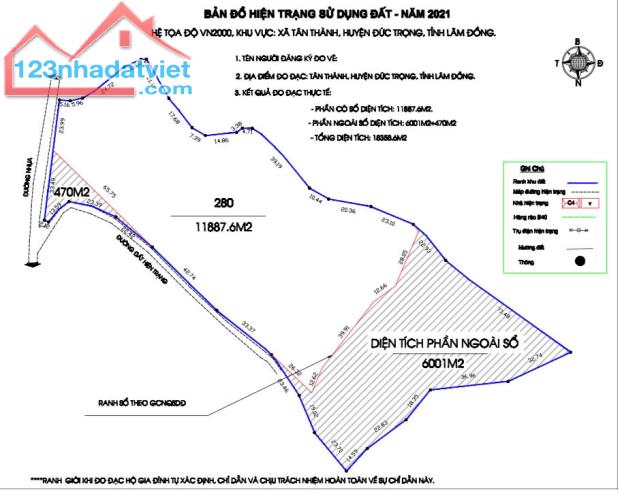 Đất nền Đà Lạt, Lâm Đồng giá rẻ nằm gần thác Pongour DT 11.887m2 - 4