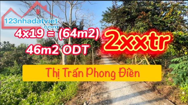 🔥299tr🔥 Nền 64m2 có 46m2 ODT, Rạch Tre, TT Phong Điền, TPCT ———————