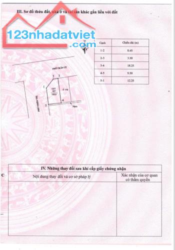 Bân lô đất 291m2 góc 2 mặt tiền view vườn hoa phố Trần Cừ, Khai Quang, TP Vĩnh Yên - 4