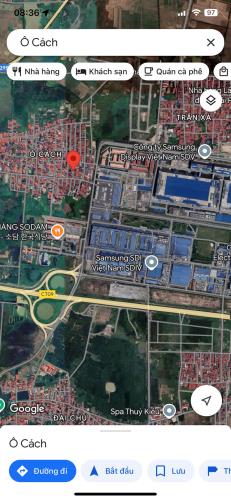 Đất Ô Cách  KCN Sam Sung - Yên Phong Bắc Ninh oto kd nhà trọ  S=117m2 Mt = 10m giá 2,1ty - 4