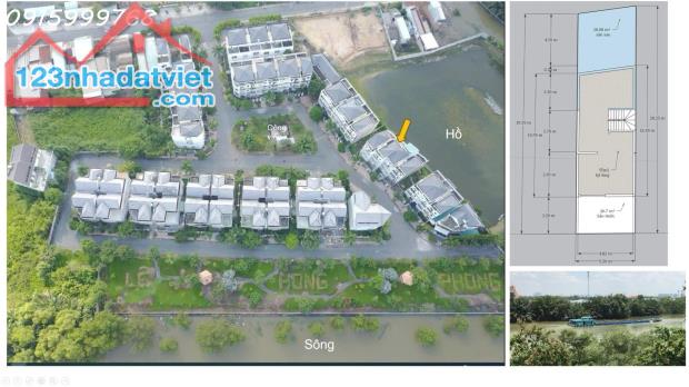 Nhà 4 tầng KDC Compound view sông Nhà bè,cách q7,q8 chỉ 7km. Giá 8ty8