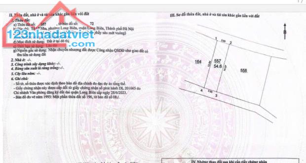 Đất đẹp hiếm đường ô tô nhỏ ngõ Phố Cổ Linh DT 54.6m2 . Giá 6.5 tỷ - 2