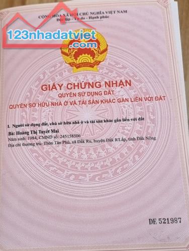 Cần bán nhanh lô đất thôn Châu Thành , Xã Đắk Rũ, Huyện Đắk RLấp, Tỉnh Đắk Nông.